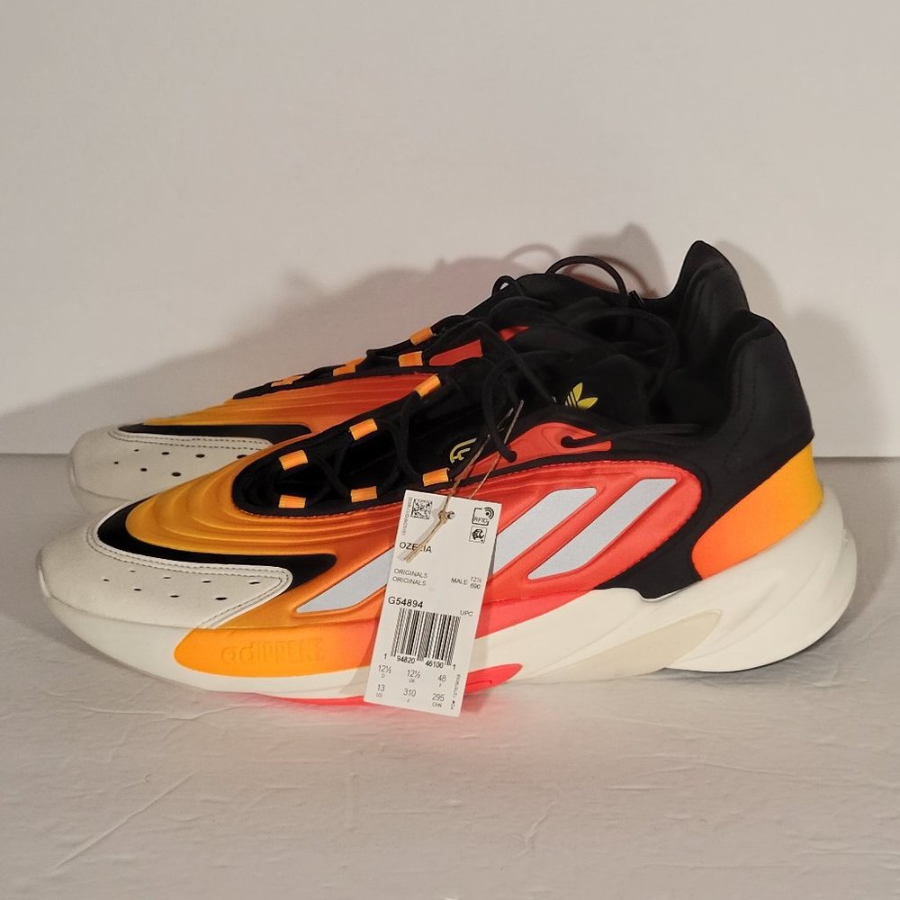 adidas Originals Ozelia Running Shoes Fiery Orange Black Men's Size 13 [G54894]
